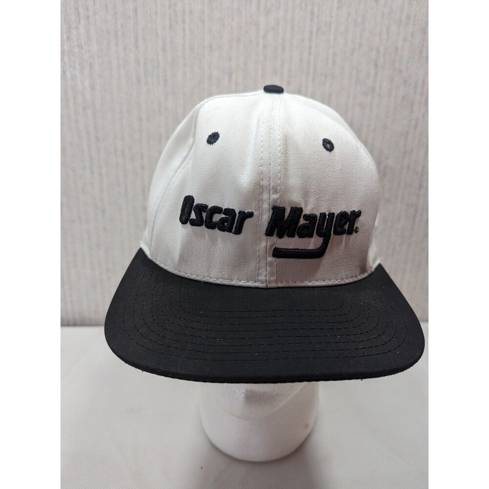 Oscar Mayer Black And White Snapback Cap Made In USA Hat